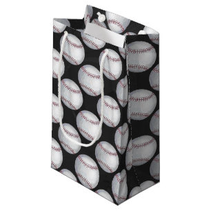 Sacola Para Presentes Pequena Padrão pintado de beisebol