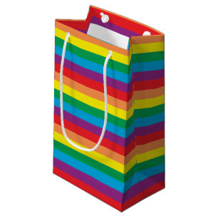 Sacola Para Presentes Pequena Padrão Simplesmente Arco-Íris