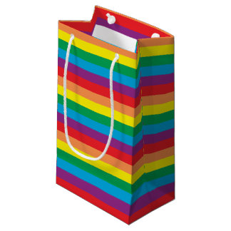 Sacola Para Presentes Pequena Padrão Simplesmente Arco-Íris