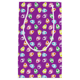 SACOLA PARA PRESENTES PEQUENA PÁGINA COM PÁGINAS DE BRILHO COR LESTE