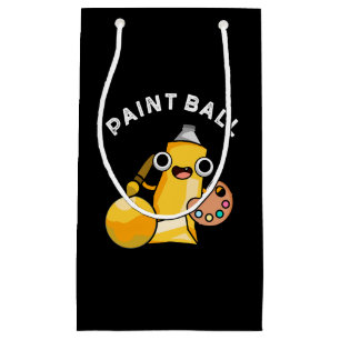 Sacola Para Presentes Pequena Paintball Funny Paint Dark BG