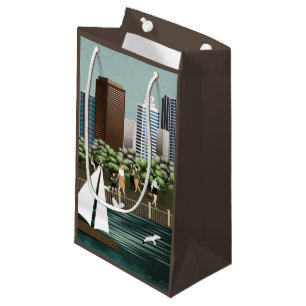 Sacola Para Presentes Pequena Paisagem urbana