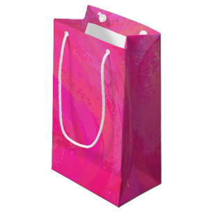 Sacola Para Presentes Pequena Paixão Rosa
