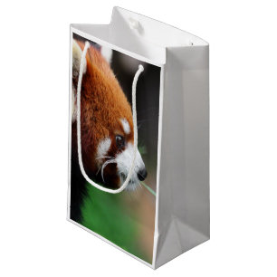 Sacola Para Presentes Pequena Panda vermelha