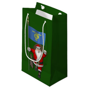 Sacola Para Presentes Pequena Papai Noel Visita O Estado Do castor