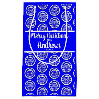 Sacola Para Presentes Pequena Papais noeis de Natal Postam personalizáveis em az