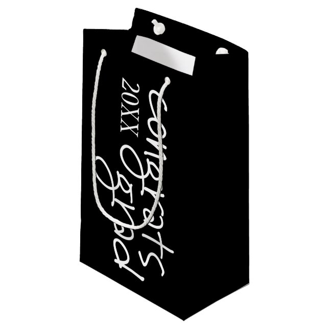 Sacola Para Presentes Pequena parabéns formando (Frente inclinada)