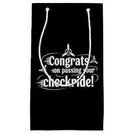 Sacola Para Presentes Pequena Parabéns por passar na sua checkride!