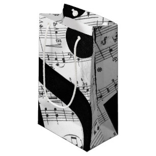 Sacola Para Presentes Pequena Partitura artística