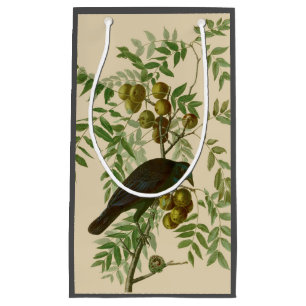 Sacola Para Presentes Pequena Pássaro Negro da Coroa Americana