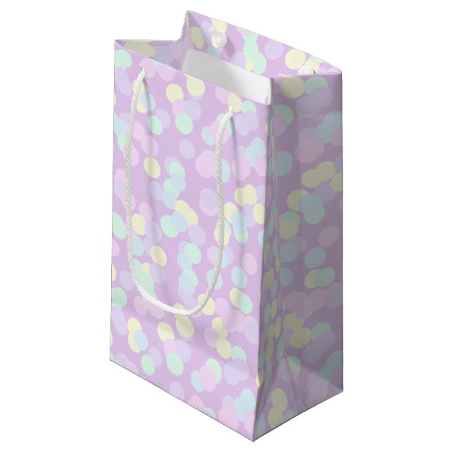 Sacola Para Presentes Pequena Pastel Confetti Gift Bag (Frente inclinada)