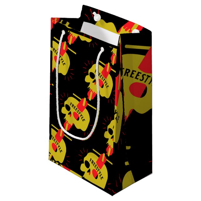 Sacola Para Presentes Pequena Patinetes de estilo livre (Frente inclinada)