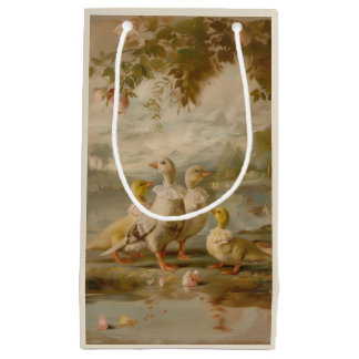 Sacola Para Presentes Pequena Patos - Saco do Presente