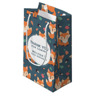 Sacola Para Presentes Pequena Pau Laranja-Cornudo Pecado Animal, Obrigado