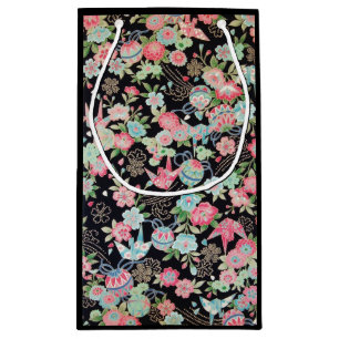 Sacola Para Presentes Pequena Peace Orizuru and Flower, Design japonês