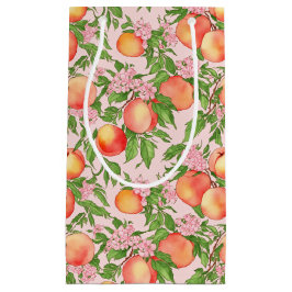 Sacola Para Presentes Pequena Peach Blossom Watercolor