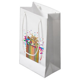 Sacola Para Presentes Pequena Peek-a-Boo Cat em uma caixa