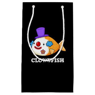 Sacola Para Presentes Pequena Peixe-palha Engraçado Peixe-animal Pun Escuro BG