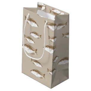 Sacola Para Presentes Pequena Peixe Sepia