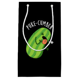 Sacola Para Presentes Pequena Pepino Engraçado Engraçado Pepino Escuro BG