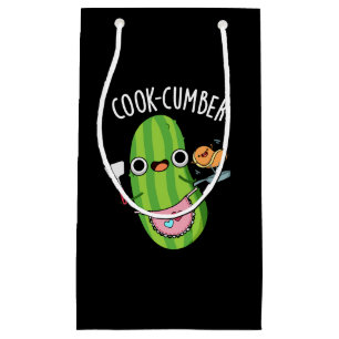 Sacola Para Presentes Pequena Pepino Engraçado Pepino Escuro BG