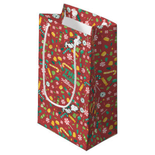 Sacola Para Presentes Pequena Peppermint Dreams Snoopy Candy Patterno