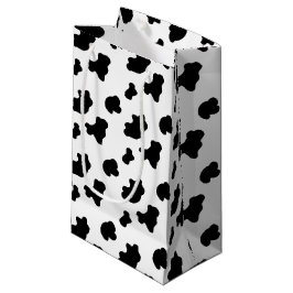 Sacola Para Presentes Pequena Pequeno saco de presentes com padrão de vaca