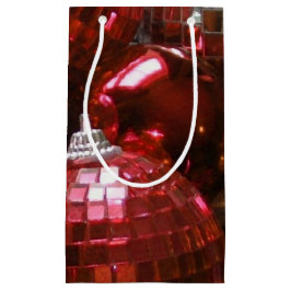 Sacola Para Presentes Pequena Pequeno saco de presentes Red Baubles