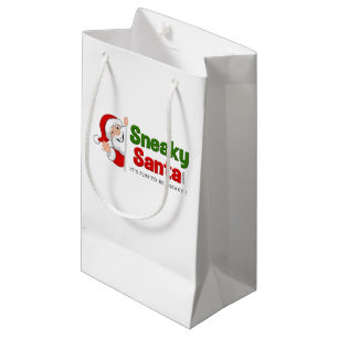 Sacola Para Presentes Pequena Pequenos Papais noeis Sneaky Bag de Presente