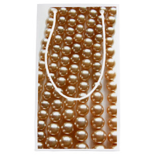 Sacola Para Presentes Pequena Pérolas - joias de vintagem