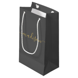 Sacola Para Presentes Pequena Personalizado Feminino Chic Glamouroso Dourado Cin