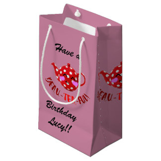 Sacola Para Presentes Pequena Personalizável "beau-tea-ful"