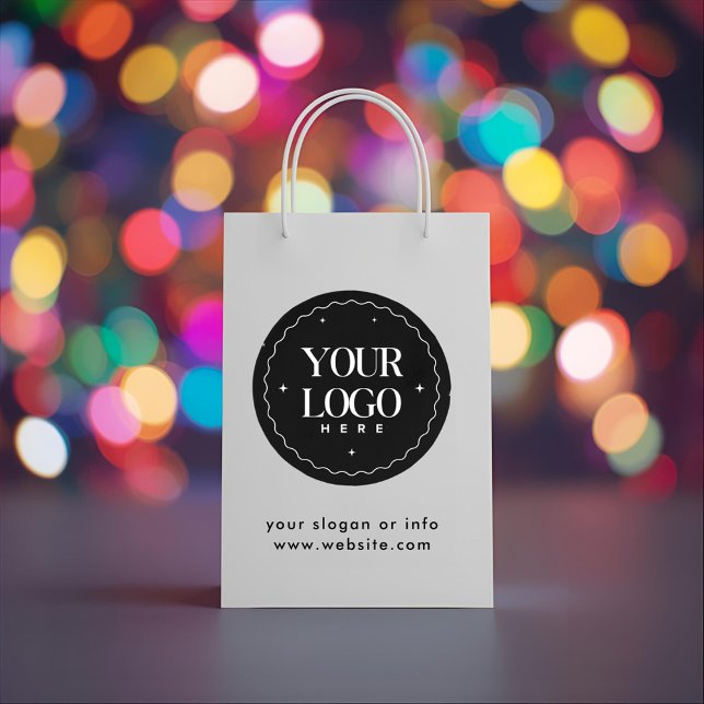 Sacola Para Presentes Pequena Personalized Company Logo  | Custom Business Gift  (Criador carregado)