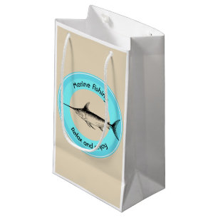 Sacola Para Presentes Pequena Pesca marinha Relaxe e aproveite