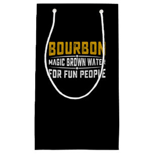 Sacola Para Presentes Pequena Pessoas de Diversão de Água Castanha Bourbon - W