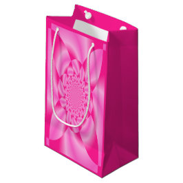 Sacola Para Presentes Pequena Pétala de Folha Rosa