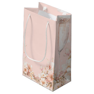 Sacola Para Presentes Pequena Petals & Prosecco Gift Bag