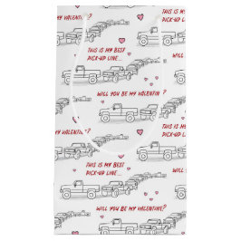 Sacola Para Presentes Pequena Pickup Line Namorados Engraçado Lover