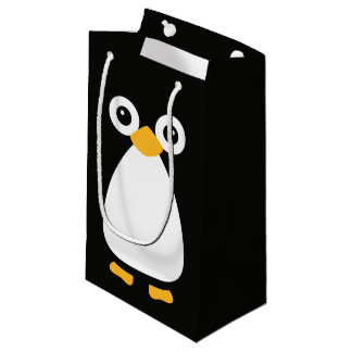 Sacola Para Presentes Pequena Pinguim bonito do vetor