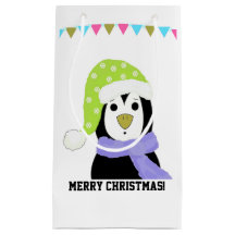 Pinguim com Chapéu e Cachecol de Férias