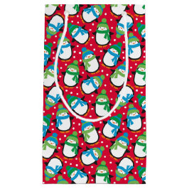 Sacola Para Presentes Pequena Pinguins