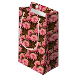 Sacola Para Presentes Pequena Pink Peony Flower
