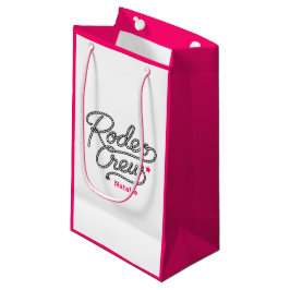 Sacola Para Presentes Pequena Pink Rodeo Crew Cowgirl Bachelorette