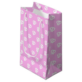 Sacola Para Presentes Pequena Pink Skully
