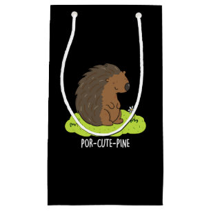 Sacola Para Presentes Pequena Pino Engraçado Porcupine Porcupine