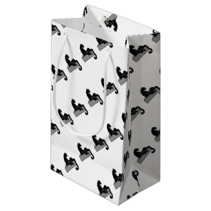 Sacola Para Presentes Pequena pino preto