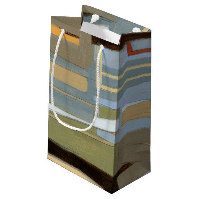 Sacola Para Presentes Pequena Pintura de expressão livre moderna por Norman Wyat (Verso inclinado)