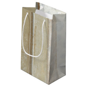 Sacola Para Presentes Pequena Pintura de painel decorativo em cores neutras