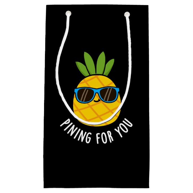 Sacola Para Presentes Pequena Pintura Para Você Engraçado Abacaxi Dardo BG (Frente)