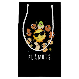 Sacola Para Presentes Pequena Planuts Astronomia Engraçada Loucos Pun Dark BG